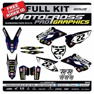 Calcomanías gráficas HUSQVARNA FC TC 250/450 2014 2015 MX calcomanías calcomanías calcomanías - Imagen 1 de 3
