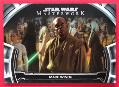 2019 Star Wars Masterwork Mace Windu 224/299 Defining Moments Rainbow #DM17 - Image 1 of 2
