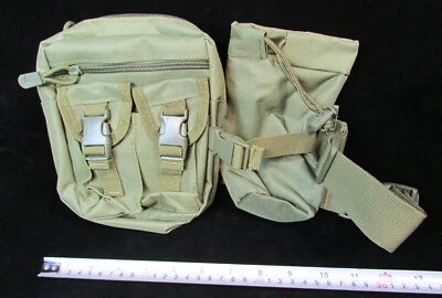 Военный стиль зеленый регулируемый пояс ремень воды бутылка держатель сумка Fanny упаковка - Изображение 1 из 4