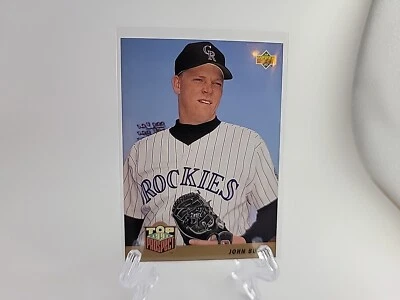1993 Upper Deck - #444 John Burke (RC) Colorado Rockies Top Prospect  - Image 1 of 4