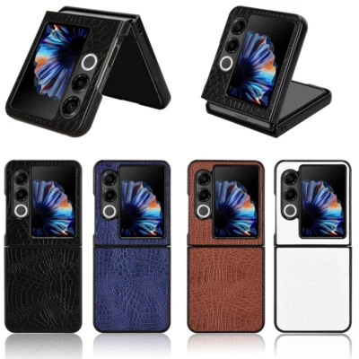For ZTE nubia Flip2, Luxury PU Leather Crocodile Pattern Hard Case Cover - Image 1 of 4