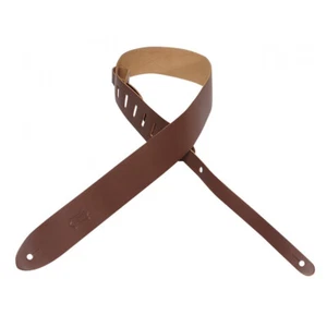 Levy's M12-BRN Leather Guitar Strap 2" Brown - Picture 1 of 1