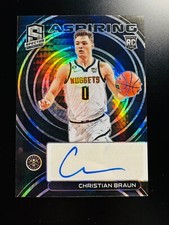 Christian Braun 2022-23 Panini Spectra Asia Tmall Aspiring Autographs Auto RC