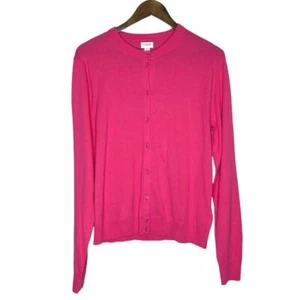 J.Crew Factory NWT Pink Button Front Classic Cardigan Long Sleeve Sweater Sz XL - Picture 1 of 9