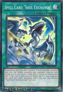 YUGIOH INFO-EN100 Spell Card Soul Exchange Super Rare 1st Edition NM - Picture 1 of 1