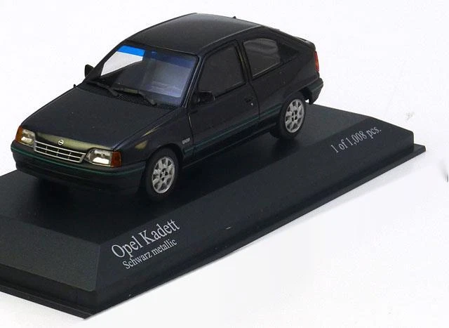 OPEL KADETT E 1989 NERO METALLICO MINICHAMPS 400045901 1/43 NERO METALLO - Immagine 1 di 1