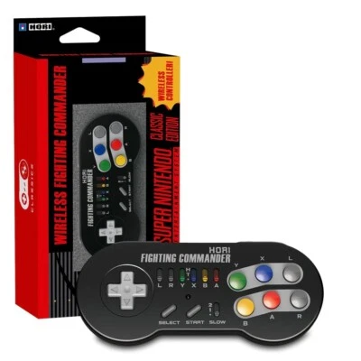 Hori Wireless Fighting Commander For Snes Classic Mini/Nes/Wii U Very Rare! - Image 1 of 4