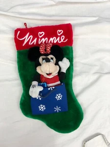 Vintage Disney Minnie Mouse Weihnachten Urlaub Geschenk Geschenk Strumpf - Bild 1 von 2