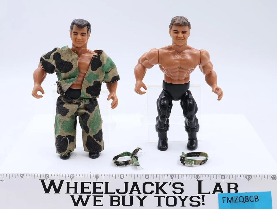 Tag Team Greg Gagne & Curt Henning Gagne's Raiders Remco AWA Wrestling 1985 6" - Image 1 of 1