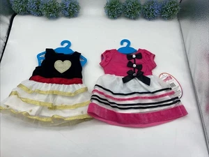 2-teiliges My Life As schwarz golden & rosa Regenbogen Kleid Outfit für 18" Puppe NEU - Bild 1 von 8