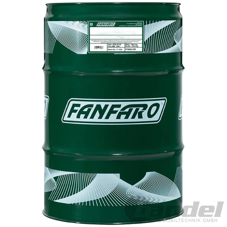 208 L FANFARO TSE 5W-30 MOTORÖL API SL ACEA A3/B4 für VW 502/505 00 MB 229.3 - Bild 1 von 1