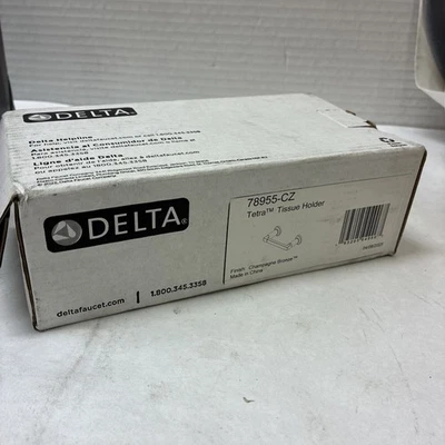 Suporte de papel higiênico pivotante de parede Delta 78955-CZ Tetra - Nova caixa aberta - Imagem 1 de 2