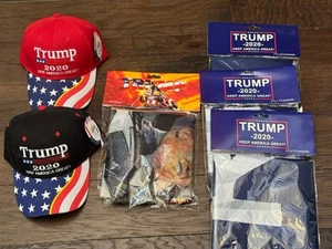 Sombrero de campaña MAGA del presidente Trump 2020, gorra americana, lote de bandera del Capitán América - Imagen 1 de 3