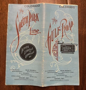 Vintage TRAIN TIMETABLE:1897 Gulf Road Colorado - Union Pacific - 1969 REPRINT - Picture 1 of 8