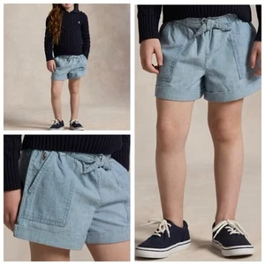 POLO RALPH LAUREN AUTHENTIC GIRLS BRAND NEW ORIGINAL JEANS SHORTS Size 5, NWT - Picture 1 of 9