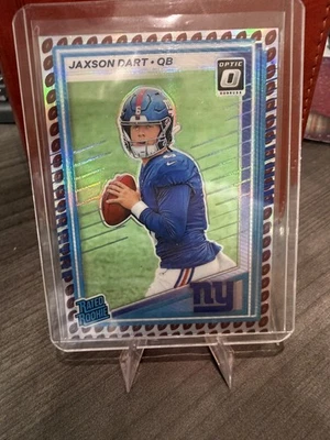 2025 Donruss - Optic Rated Rookie Jaxson Dart #400 Holo Football Emoji RARE SSP - Image 1 of 4