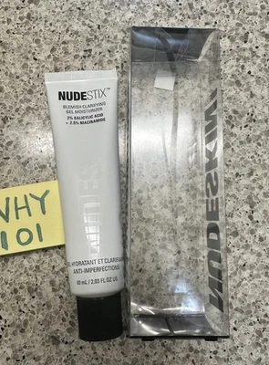 NUDESTIX Blemish 凝胶保湿霜 2% 水杨 2 盎司/60 毫升全尺寸密封管密封 — 第 1/4 张图片