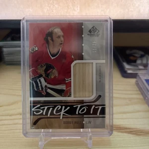 2024 Game Used SP Stick To It Bobby Hull 11/25 Blackhawks Legend Game Used Stick - Imagen 1 de 2