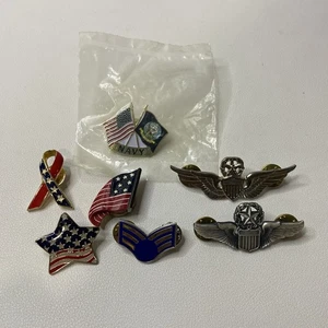 Lote de 7 prendedores Estados Unidos Marina - Imagen 1 de 9
