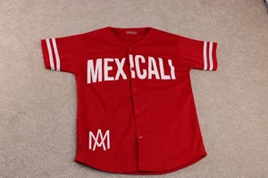 MEXICO MEXICALI YOUTH BASEBALL JERSEY BOY'S SIZE LARGE RED - Picture 1 of 5