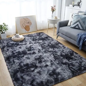 Soft Area Rugs for Living Room 5.2 x 7.5Ft Fluffy Fuzzy Shag Shaggy Carpet Mo... - Picture 1 of 7