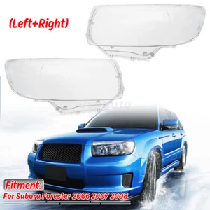 Par de cubiertas de faros izquierda+derecha para Subaru Forester 2006 2007 2008 - Imagen 1 de 12