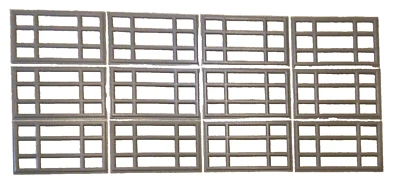 12 insertos de repuesto Amarr Prairie panel corto puerta de garaje Amarr gris carbón Foto 1 de 4