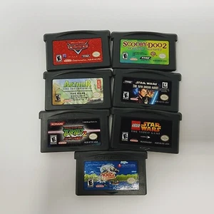 Lot Of 7 Nintendo Game Boy Advance Games TMNT Battle Nexus Lego Star Wars Cars - Picture 1 of 6