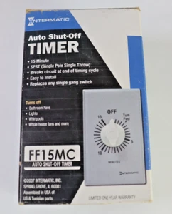 Intermatic Spring Wound 15 Minute Blower Timer, FF15M (FF15MC) - Picture 1 of 2