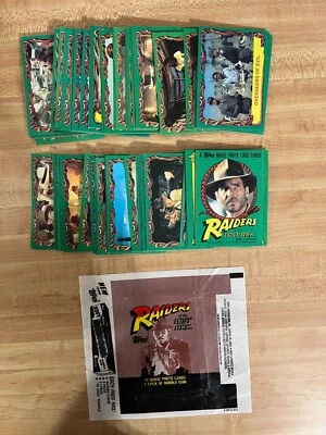1981 Topps Indiana Jones Raiders of the Lost Ark Set 88 cartas con envoltura NrMt Foto 1 de 3