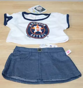 T-shirt bianca Build A Bear Workshop MLB Houston Astros e gonna di jeans - Foto 1 di 1