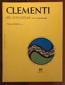 CLEMENTI "SIX SONATINAS OPUS 36" ALFRED PB SCORE VG+ - Picture 1 of 1