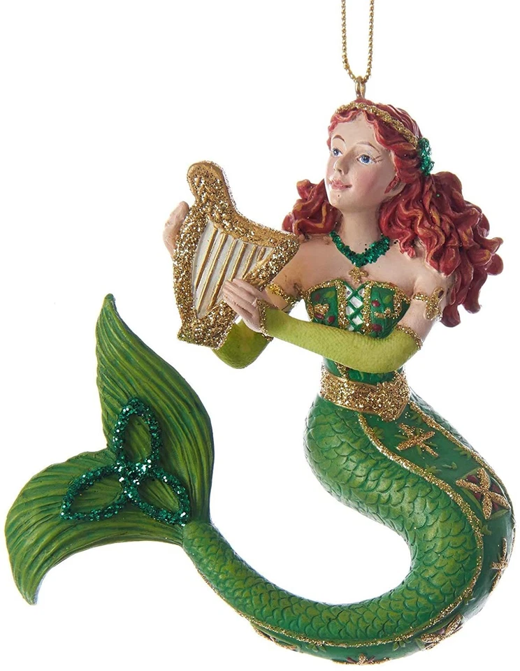 Kurt Adler Ireland International Mermaid Ornament