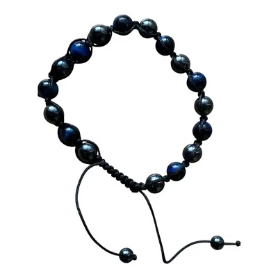 Натуральный синий тигровый глаз камень браслет магнитные гематит драгоценных камней бисер унисекс - Изображение 1 из 4