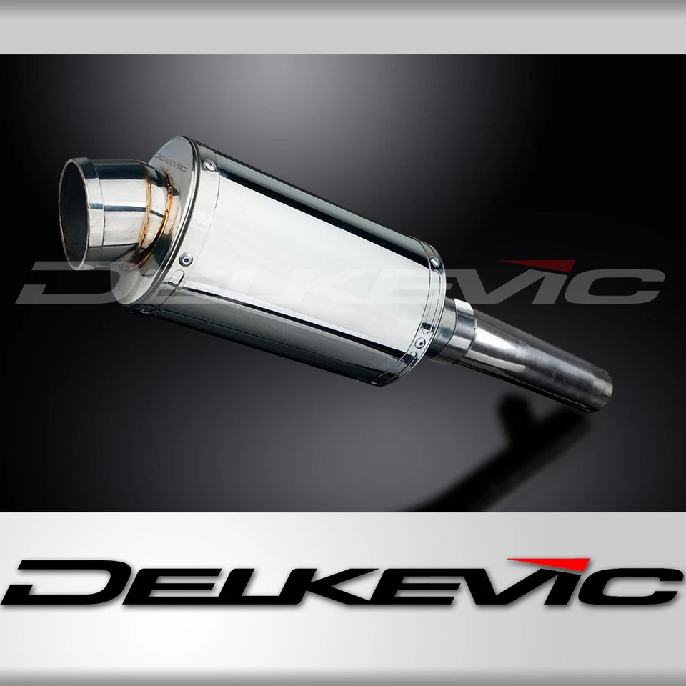 Kit silenciador escape acero inoxidable ovalado 9" Slip On Honda CBR600F Hurricane 1987-1990 Foto 1 de 4