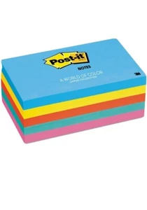 Post-it® Notizen Original Blöcke in Jaipur Farben, 3 x 3, 100 Blatt, 021200531392 - Bild 1 von 3