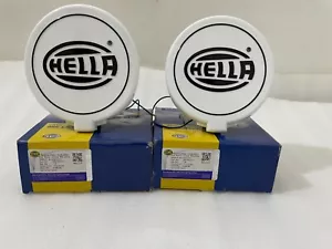 Pair Hella Comet 500 Driving Lamp White Spot Light With Cover Universal |Fit For - Picture 1 of 21
