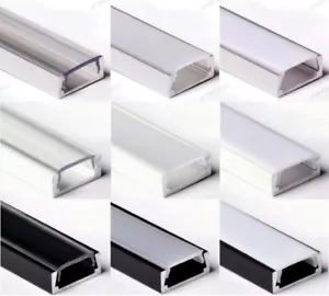 1506 15x6mm PROFILO ALLUMINIO 1M PER STRISCE STRIP LED BARRA RIGIDA 1MT 1metro - Foto 1 di 13