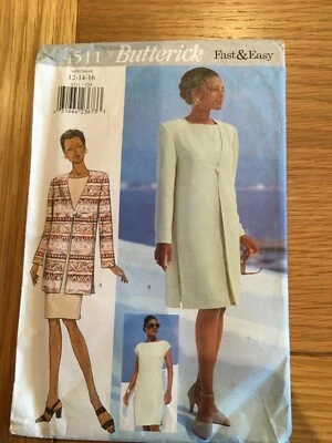 1996 ORIGINAL BUTTERICK SEWING PATTERN 4511 Petite   size 12 -14 CUT  FREE  P&P - Image 1 of 4