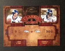 2004 John Elway Donruss Classics Classic Combos /750 Terrell Davis HOF