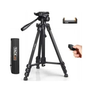 Lightweight Tripod 60-Inch, Aluminum Travel/Camera/Phone Tripod with B/T Shutter - Picture 1 of 7