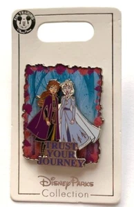 DISNEY PARKS FROZEN ANNA & ELSA TRUST YOUR JOURNEY PIN - Picture 1 of 3