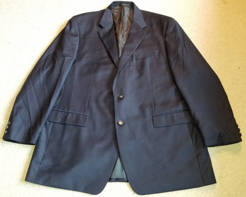 Blazer uomo MICHAEL MICHAEL KORS blu navy 100% lana foderato 2 bottoni 48L