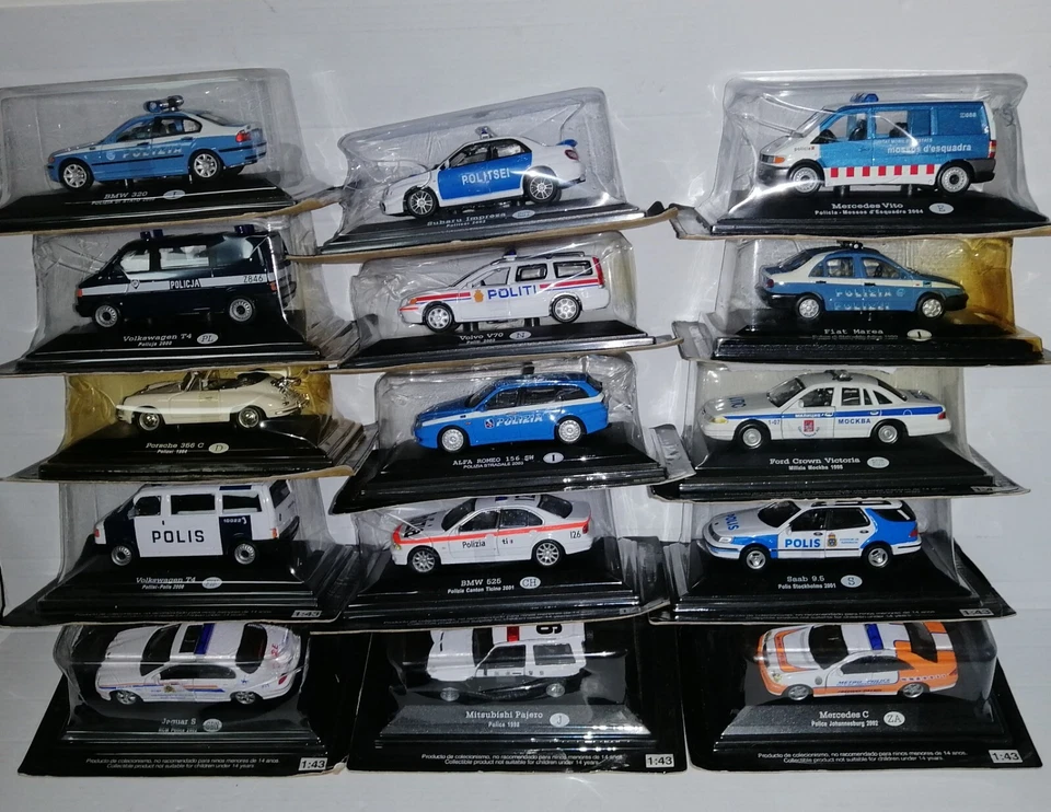 AUTO DELLA POLIZIA DEL MONDO CON FASCICOLO FABBRI EDITORI 1/43 MENU' A TENDINA - Immagine 1 di 2
