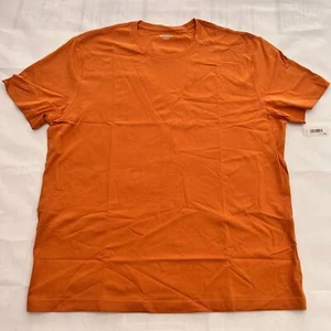 Goodthreads Men's Slim-Fit Short-Sleeve Cotton Crewneck Orange T-Shirt XL - Picture 1 of 8