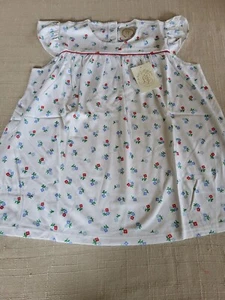 The Beaufort Bonnet Company Dowell Day Top Size 14 NWT Myers Park Mini Floral - Picture 1 of 5