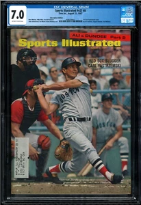 1967 Carl Yastrzemski Sports Illustrated CGC 7.0 Magazine Red Sox Triple Crown - Picture 1 of 2