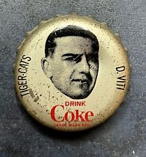 Coke Bottle Cap CFL Football with Cork - Dave Viti Hamilton Tiger-Cats 1965