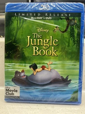 Disney The Jungle Book, Limited Release, Blu-Ray DVD NEW Foto 1 de 2