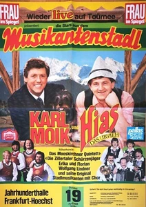 KARL MOIK MUSIKANTENSTADL 1988 FFM - orig. Concert Poster - Plakat - A1 F/U 1194 - Picture 1 of 1